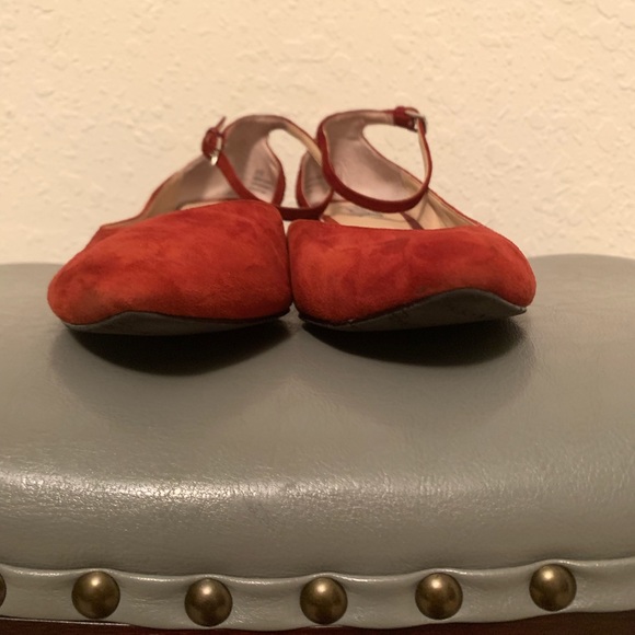 Suede Cranberry Kitten Wedges - Picture 3 of 8